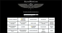 Desktop Screenshot of beyondweird.com